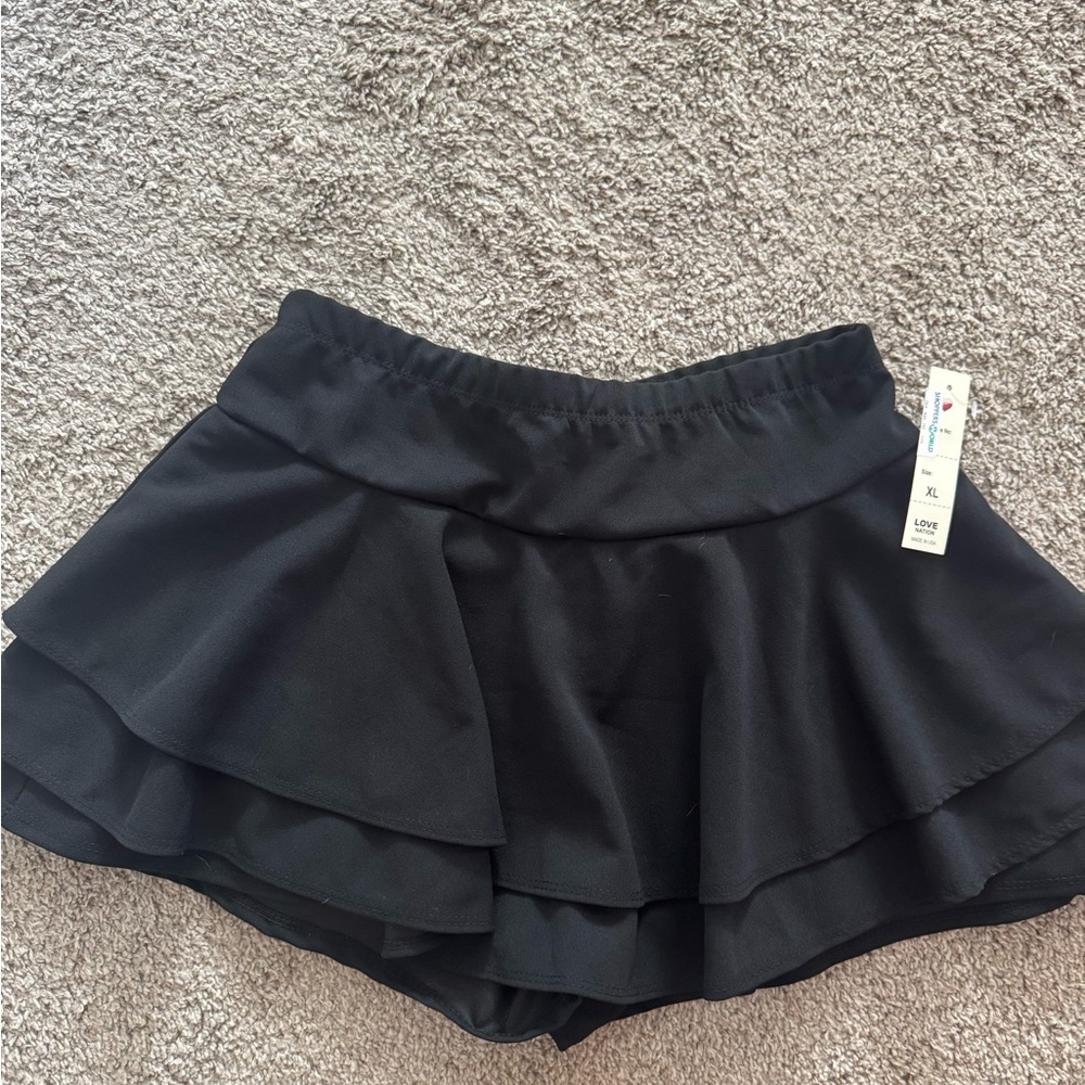 Love Nation Black Layered Skorts